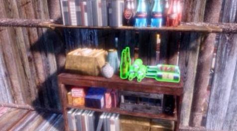 辐射4MOD 做它Yourshelf  - 杂乱的货架和书柜