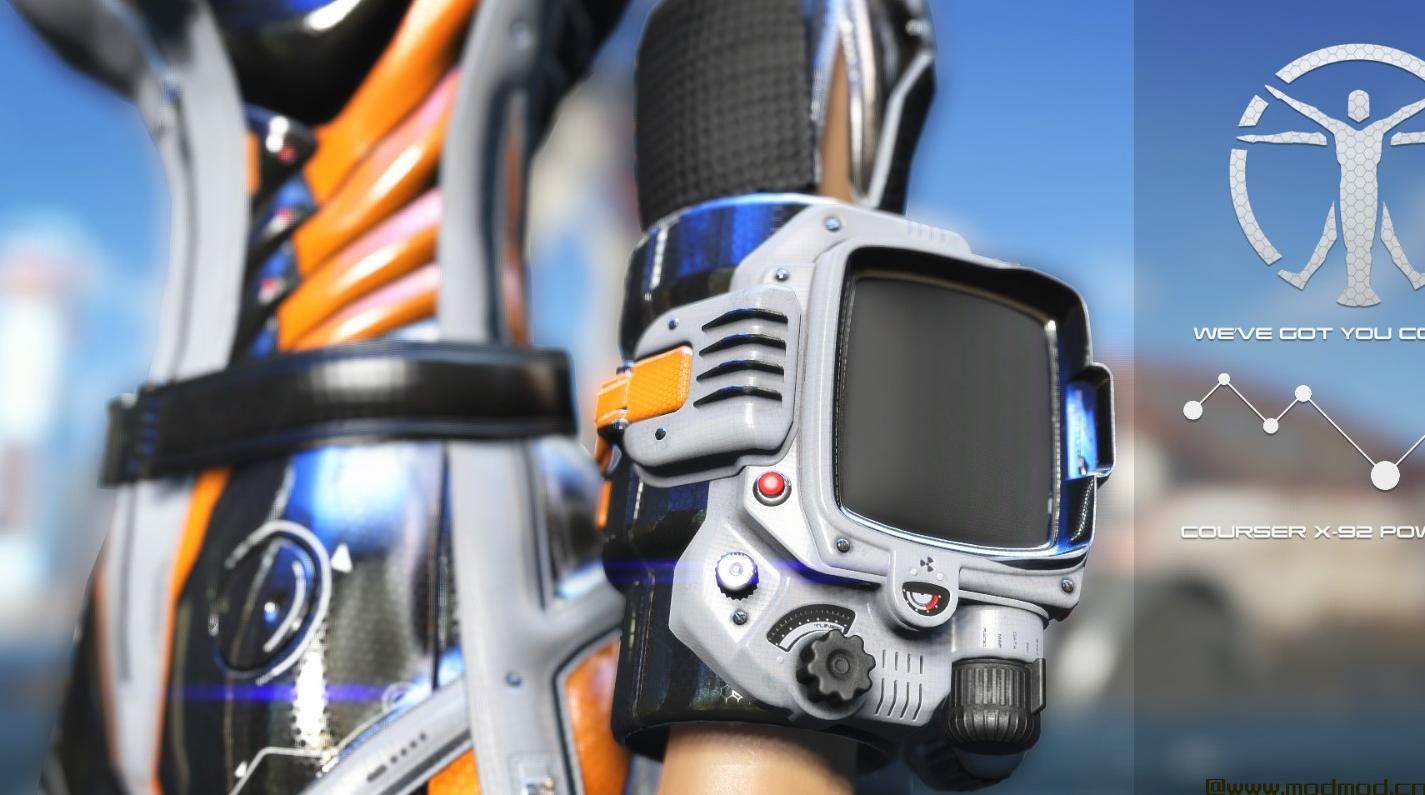 辐射4MOD Courser X-92 Power Suit CBBE and PipBoy (Pip-Boy)