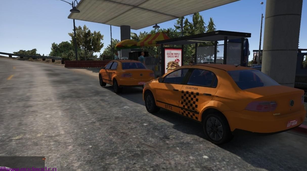 侠盗猎车手5「GTA5」Mod: 出租车从Curitiba PR Volkswagen Voyage  - 巴西出租车