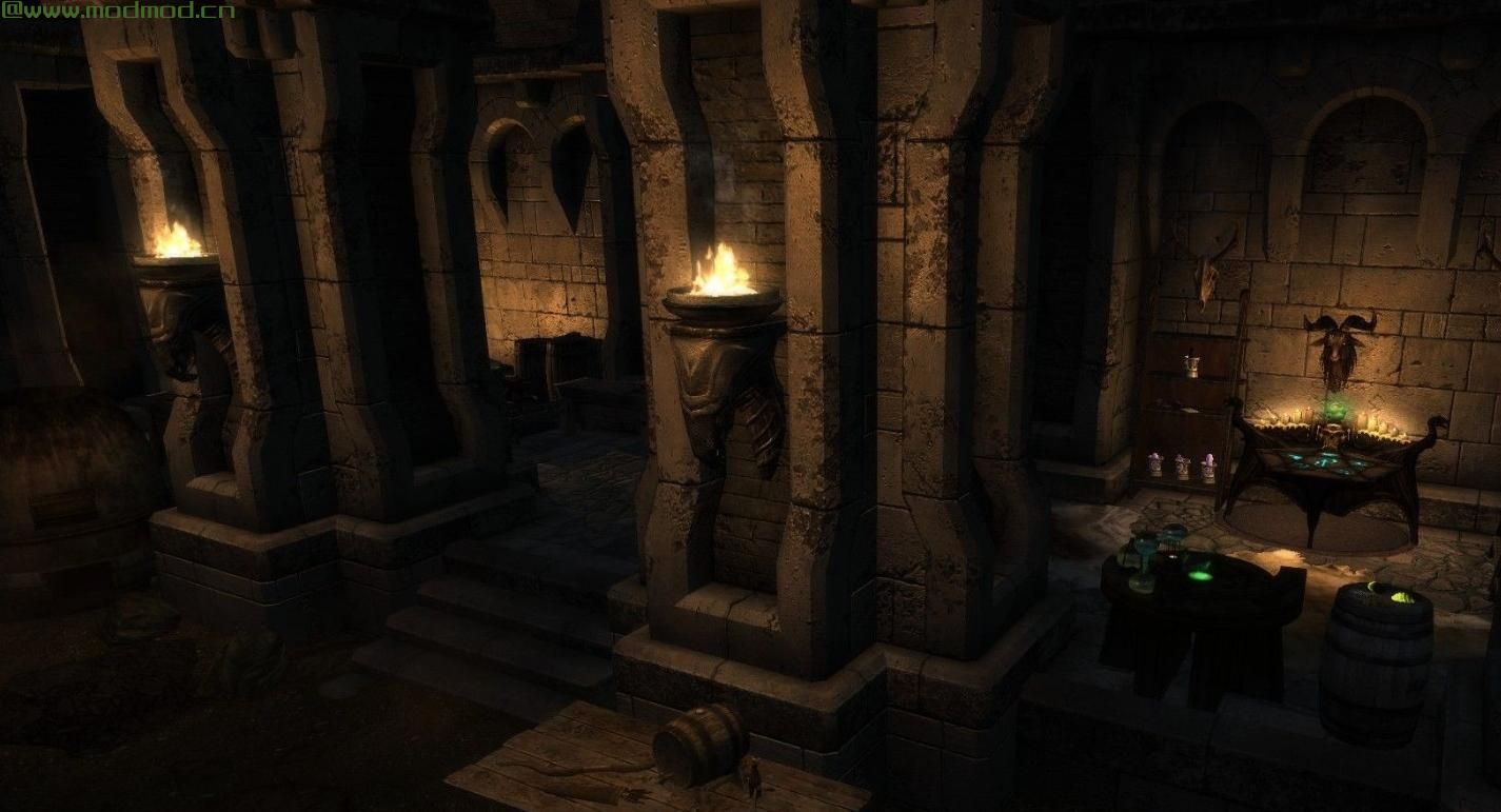 上古卷轴5：天际MOD 黎明守卫堡垒大修 8月29日更新1.21 Fort Dawnguard Overha