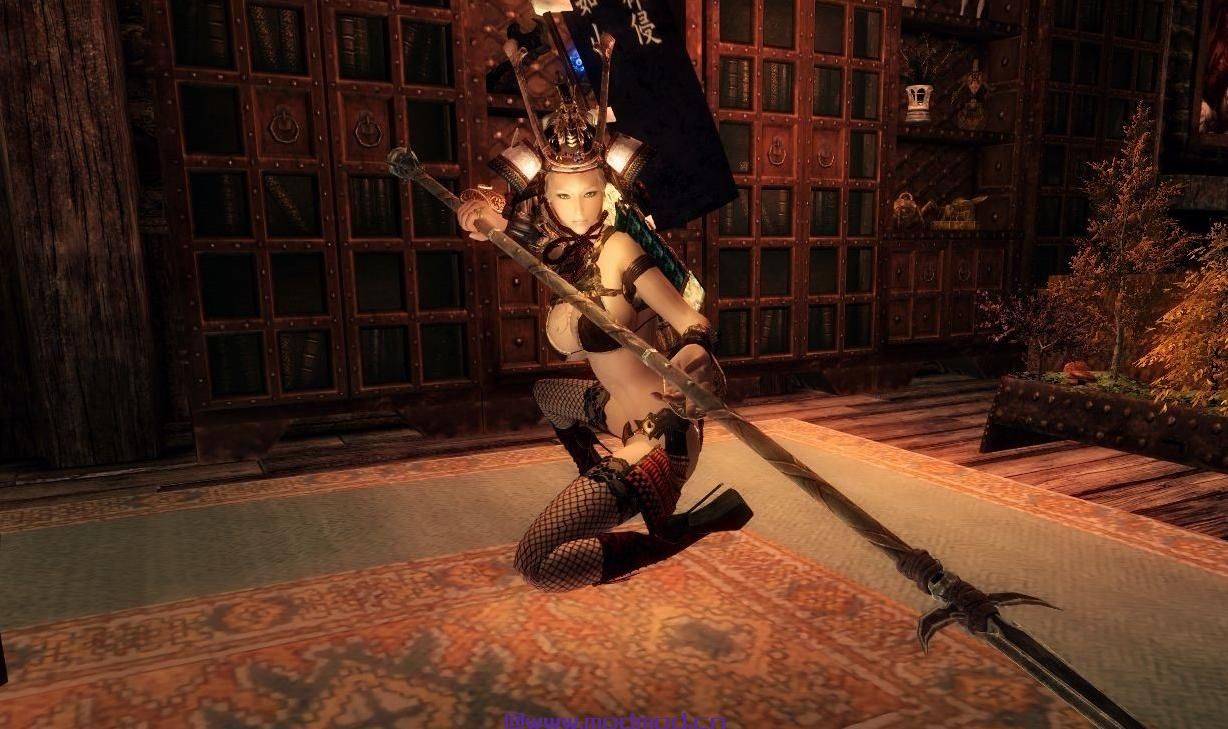 上古卷轴5：天际MOD  华丽的 日本武士铠甲AkabirSamurai 【bodyslide】版
