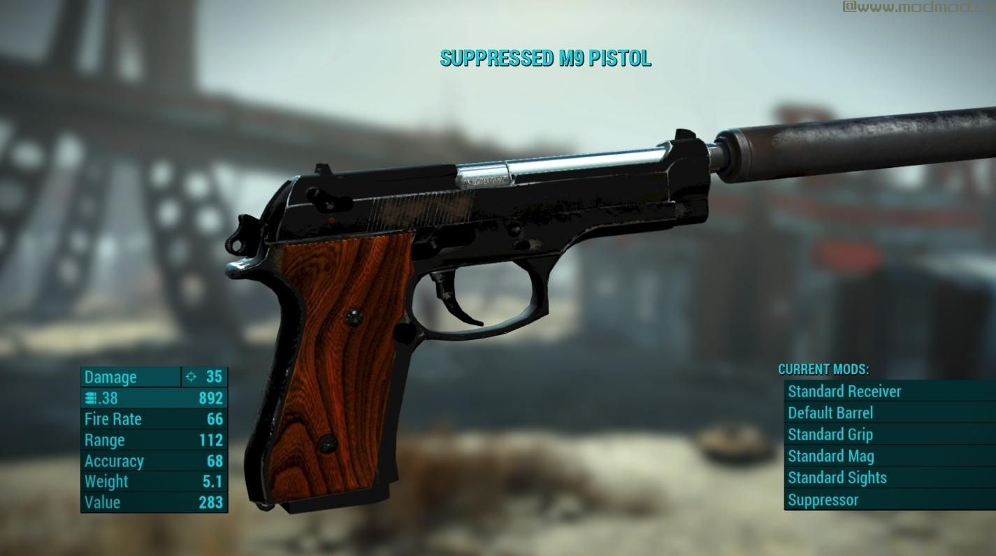 辐射4MOD M9独立手枪