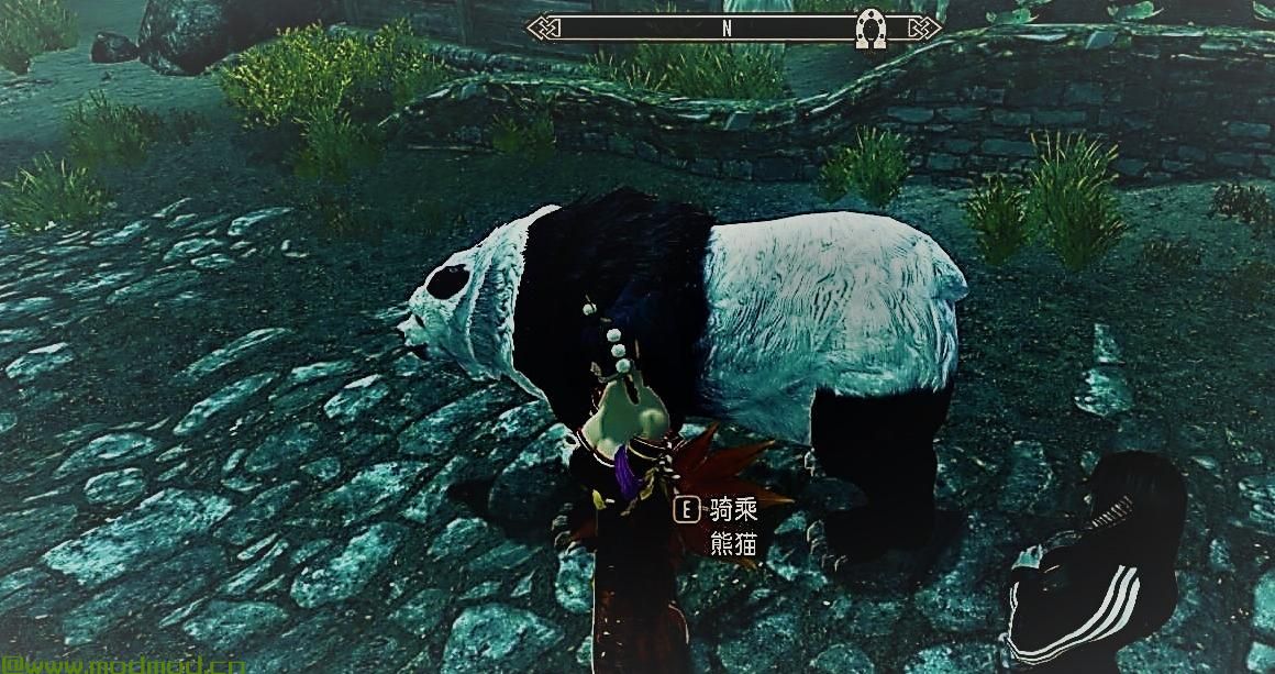 上古卷轴5：天际MOD 熊猫坐骑，国宝坐骑