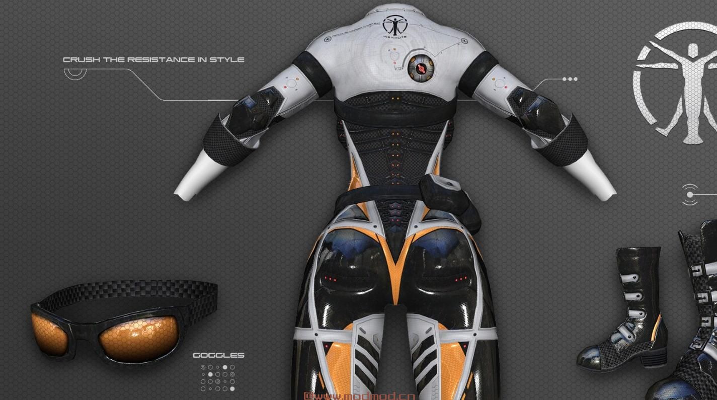 辐射4MOD Courser X-92 Power Suit CBBE and PipBoy (Pip-Boy)