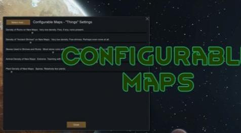 边缘世界(环世界)MOD [Mod汉化][V1.0][地图]Configurable Maps-自定义你的地图