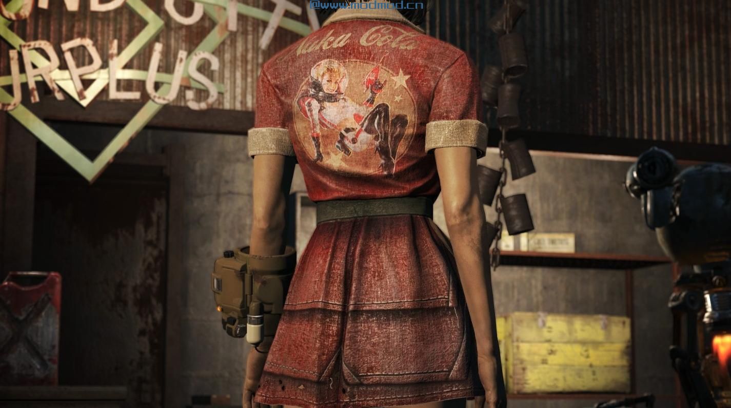 辐射4MOD Commonwealth Mini Dresses Vanilla-CBBE-JB