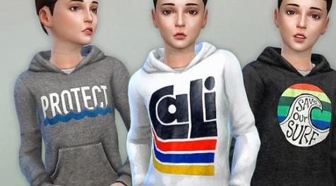 模拟人生4MOD Hoodie for Boys P16 儿童连帽衫