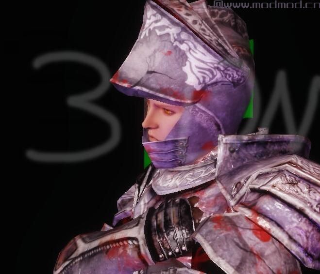 上古卷轴5：天际MOD 可·动·式·哥特头盔！黑暗之魂2→龙血←装备爆改！不再拘泥于原版死板的盔甲Wasaw