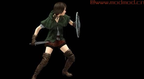 上古卷轴5：天际MOD Linkle Outfit for Skyrim， 3DS塞尔达无双：传奇Linkle套装转模，UNP身形