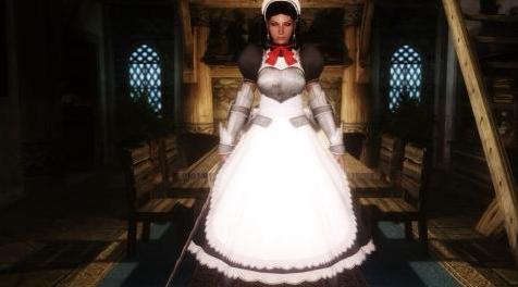 上古卷轴5：天际MOD 战斗女仆装（妨碍战斗的女仆装不是好女仆装）-SPB Maid Armor for UNP Jiggle