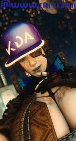 Kda Akali Cap - 发光和Colorswaps