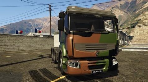侠盗猎车手5「GTA5」Mod: 雷诺卡车法国“军队”