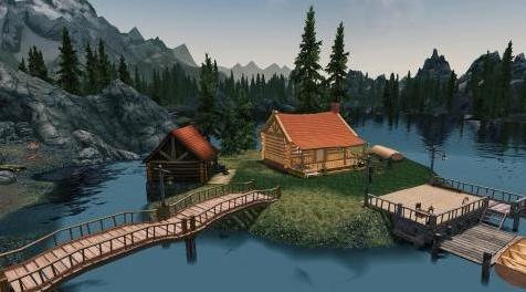 上古卷轴5：天际MOD 汉化  俄网房产类MOD&mdash;&mdash;湖边小屋（Дом у озера）