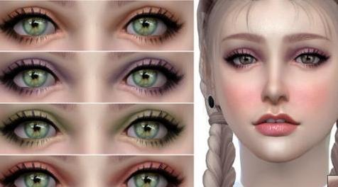 模拟人生4MOD S-Club WM thesims4 Eyeshadow 201901  眼影