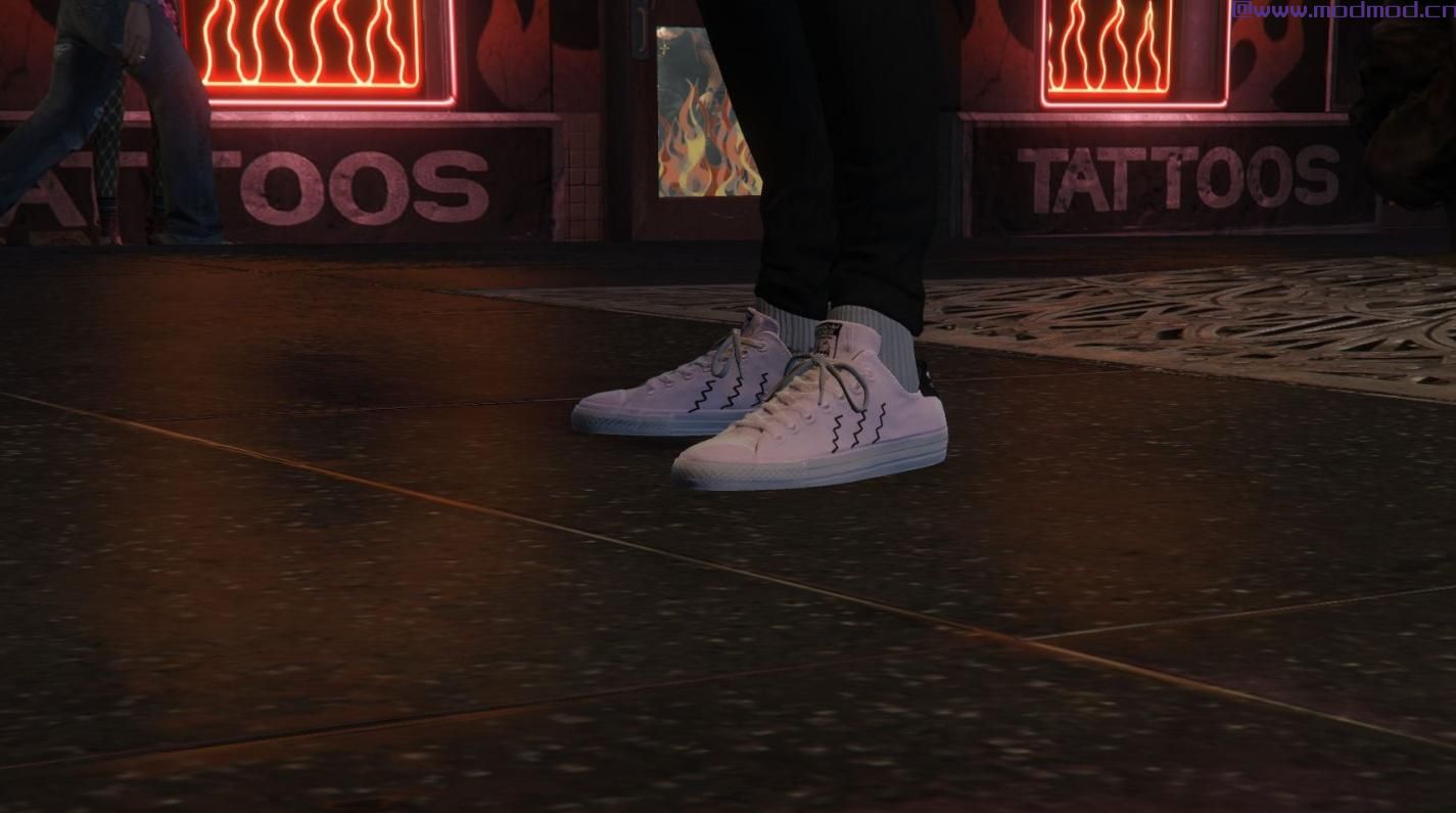 侠盗猎车手5「GTA5」Mod: Adidas Stan Smith ZIG-ZAG W粉红色
