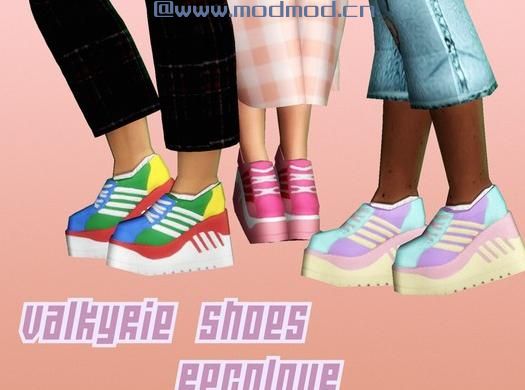 模拟人生4MOD Valkyrie Shoes Recolor - Mesh needed 鞋子