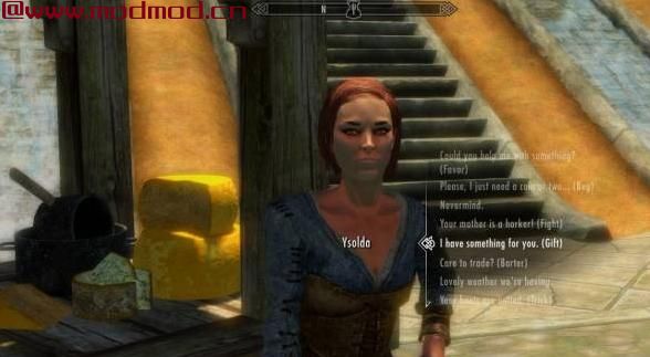 上古卷轴5：天际MOD  Immersive Speechcraft身临其境的对话，丰富抓根宝与NPC之间的对话内容，骂娘挑衅捉弄讹诈乞讨应有尽