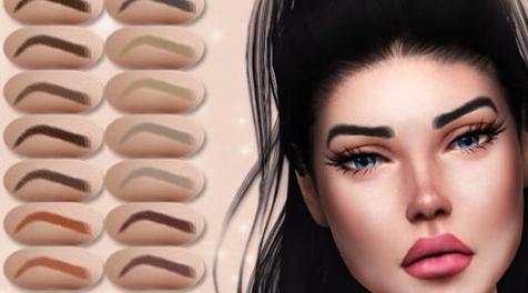 模拟人生4MOD Realistic Eyebrow BW02 眉毛