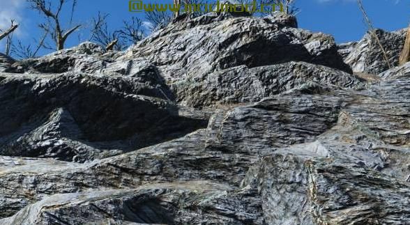 生动的辐射 - 岩石 - 高清纹理 - 原始尺寸 - 较低的分辨率