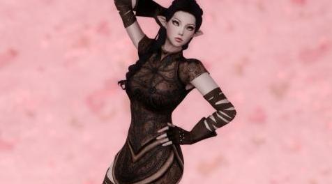 上古卷轴5：重置版MOD Light Elven Armor  -  SSE CBBE BodySlide