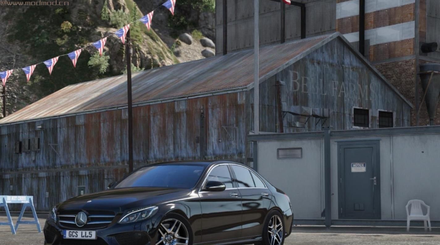 侠盗猎车手5「GTA5」Mod: 2014款梅赛德斯 - 奔驰C250 AMG-Line [替换]