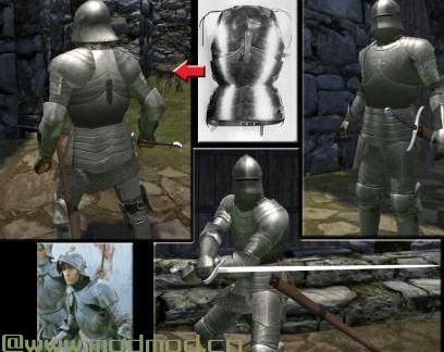 骑马与砍杀MOD 15th Century ’Englyshe’ Plate Armour Pack 15世纪的盔甲