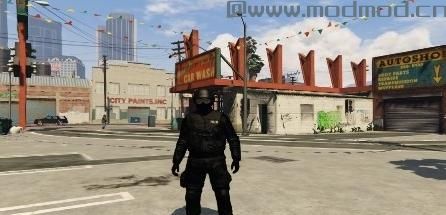 侠盗猎车手5「GTA5」Mod: Noose-SWAT黑色制服