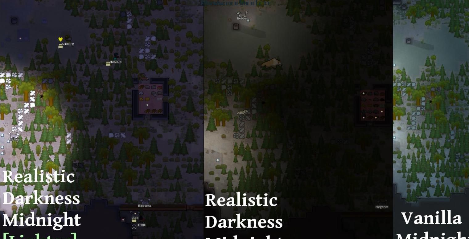 [Mod搬运+说明汉化][V1.0][改进]Realistic Darkness 1.0-更为真实的黑夜