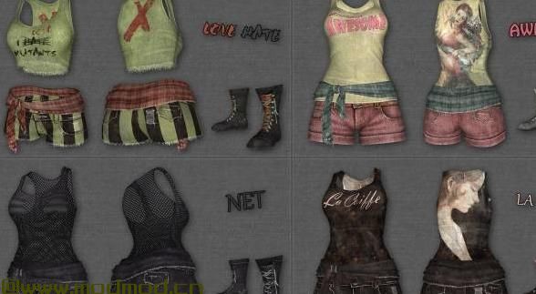 辐射4MOD 背心和短裤