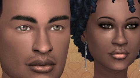 模拟人生4MOD Natural Lipstick / Lipgloss for Dark skintones 口红