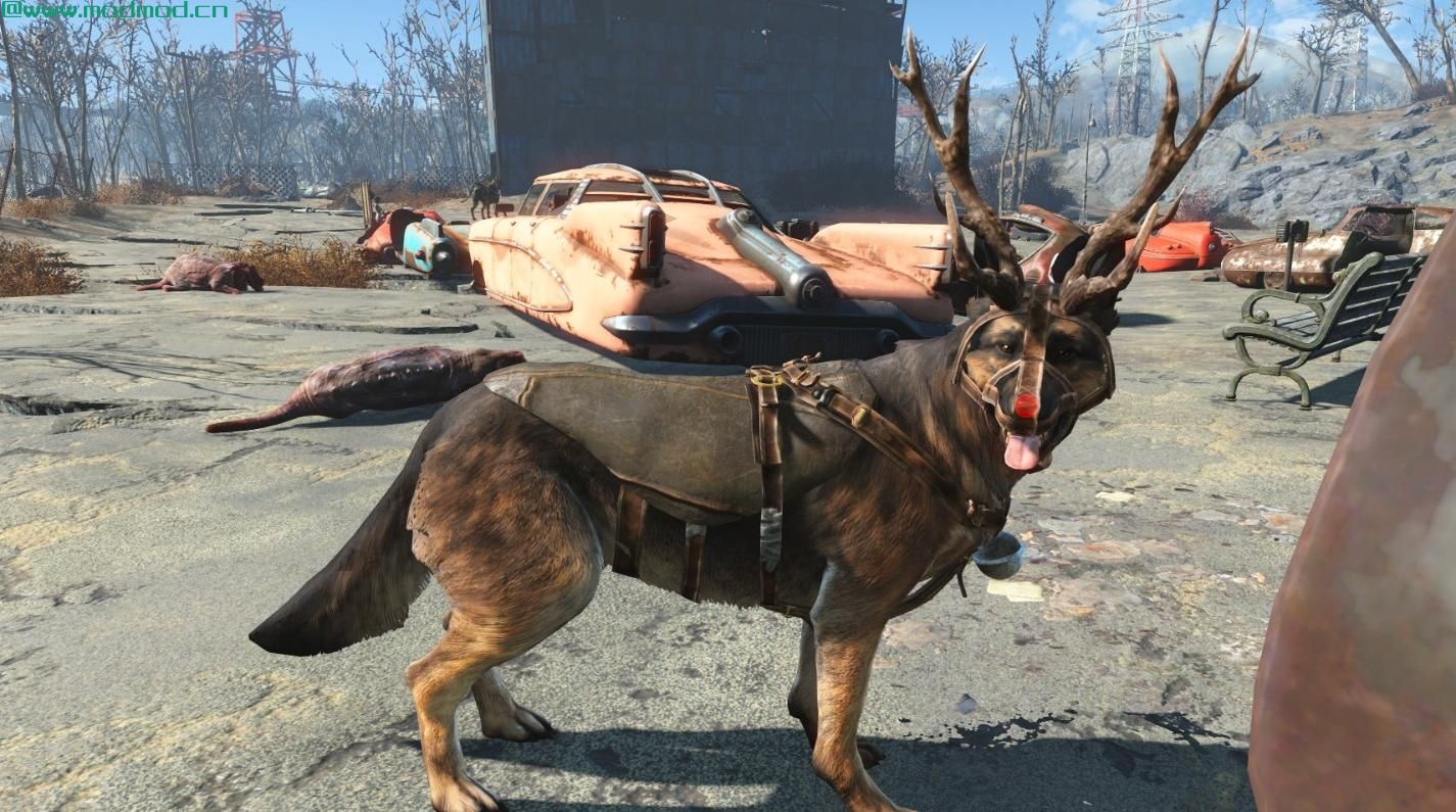 辐射4MOD 狗肉驯鹿服装
