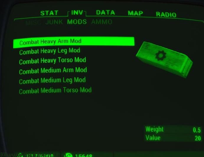 Craftable Armor Size