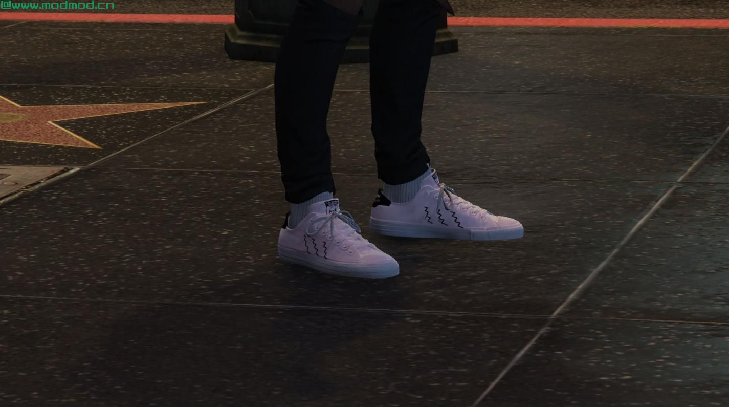 侠盗猎车手5「GTA5」Mod: Adidas Stan Smith ZIG-ZAG W粉红色