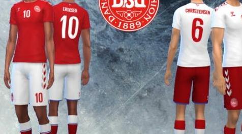 模拟人生4MOD Denmark National Team Football Kit fitness 丹麦秋衣