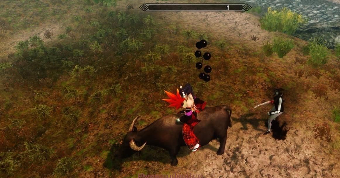 上古卷轴5：天际MOD 白龙马坐骑，希望大家喜欢