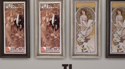 模拟人生4MOD Poster Art Deco by Mucha 艺术画