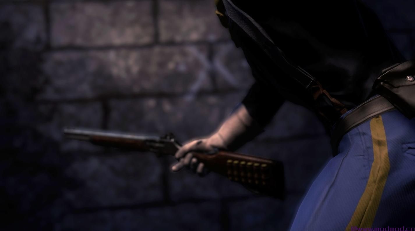 辐射4MOD 蓝色和灰色W.I.P. （SHB CBBE BodySlide）