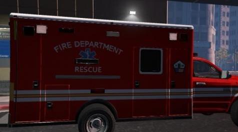 侠盗猎车手5「GTA5」Mod: Rambulance消防局救援救护车