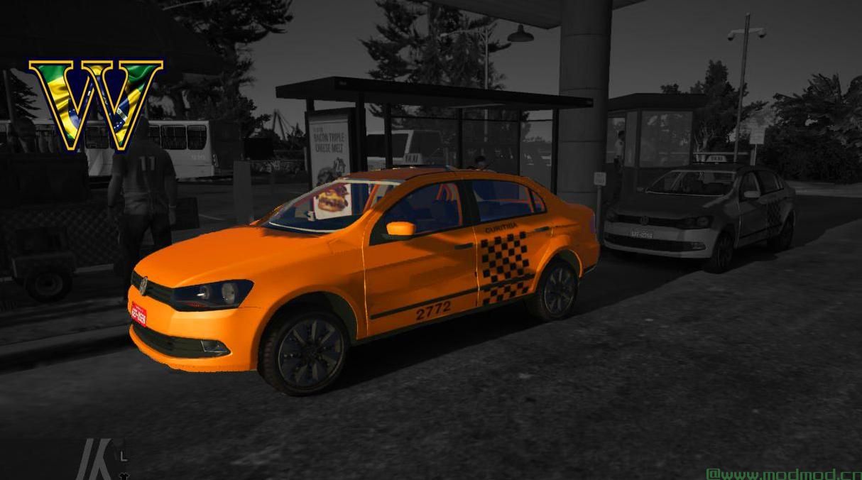 侠盗猎车手5「GTA5」Mod: 出租车从Curitiba PR Volkswagen Voyage  - 巴西出租车