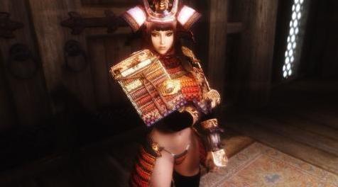 上古卷轴5：天际MOD  华丽的 日本武士铠甲AkabirSamurai 【bodyslide】版