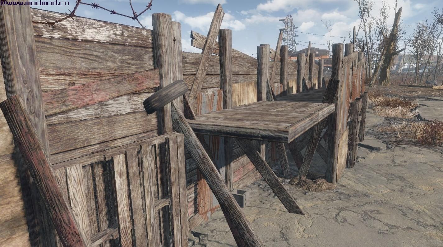 易碎的垃圾围栏