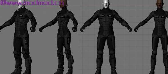 辐射4MOD HN66s SIRIUS.12突击套装-CBBE-和-SHB-