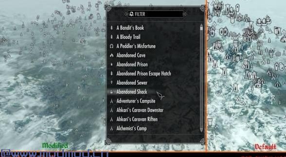 上古卷轴5：天际MOD 【Atlas Map Markers】地图标记扩充 v1.7 蒹葭名词汉化
