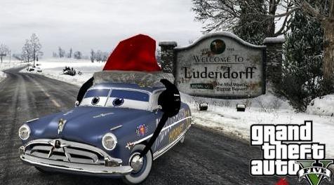 侠盗猎车手5「GTA5」Mod: （迪士尼汽车）圣诞节[替换]总部