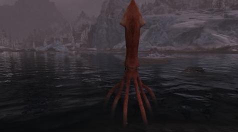 上古卷轴5：重置版MOD 巨型头足类动物 -  Mihail怪物和动物（mihail沉浸式附加物 - 章鱼 - 鱿鱼）