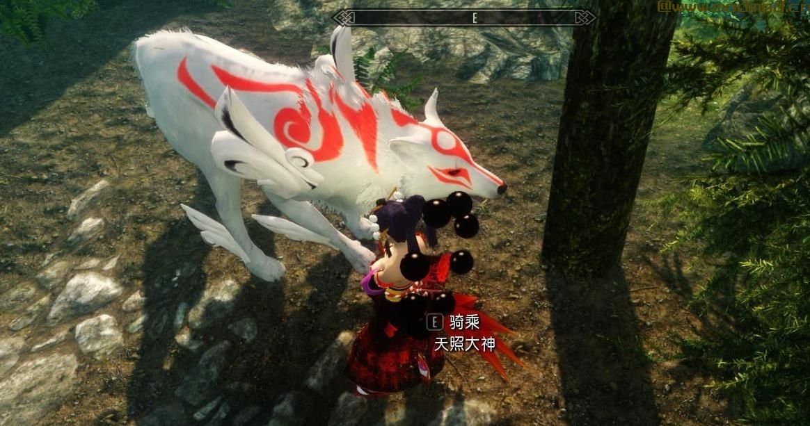 上古卷轴5：天际MOD 天照大神坐骑，喜欢的拿走吧