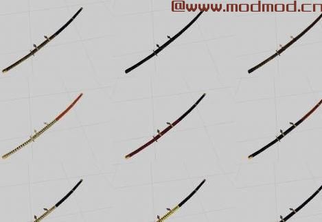 骑马与砍杀MOD Samurai sword and Pavis set 武士剑