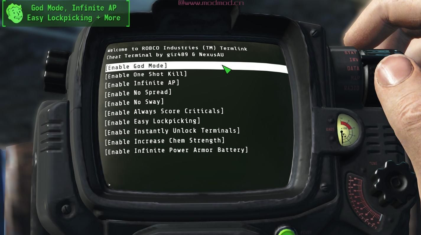 辐射4MOD 作弊终端