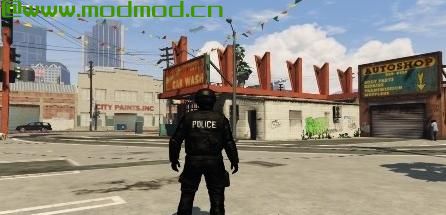 侠盗猎车手5「GTA5」Mod: Noose-SWAT黑色制服