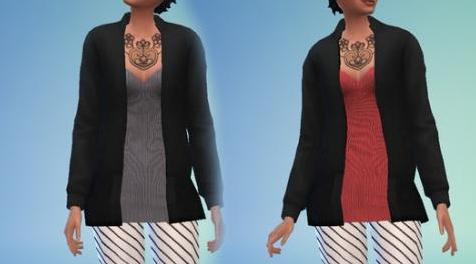 模拟人生4MOD Dress with Jacket and Tights - Mesh needed 夹克和紧身衣连衣裙